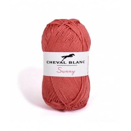 Pelote De Coton À Tricoter Sunny Uni - Cheval Blanc - Ppsc 179 Pamplemousse