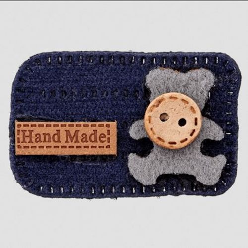 Accessoire Rectangle Teddy, Handmade 45mm - Prym 68 Bleu Marine