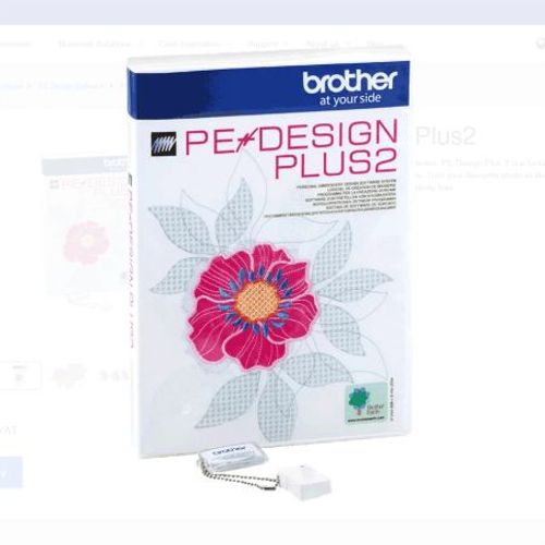 Logiciel De Conception De Machine À Broder Pe Design Plus 2 - Brother Blanc