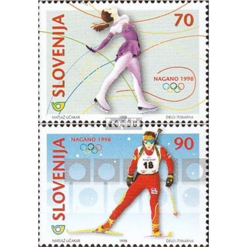 Slovénie 217-218 (Édition Complète) Neuf 1998 Jeux Olympiques Jeux D'hiver
