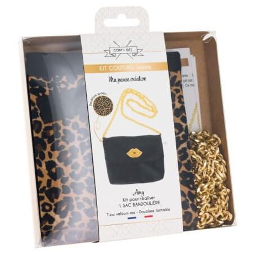Kit Pour Sac Bandoulière Velours Noir Amy Pour Femme - Niveau Facile Noir