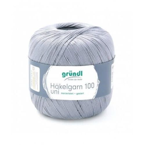 Hakelgarn 100 Fil Coton À Crocheter - Grundl - Certifié Oeko-Tex 137 Gris