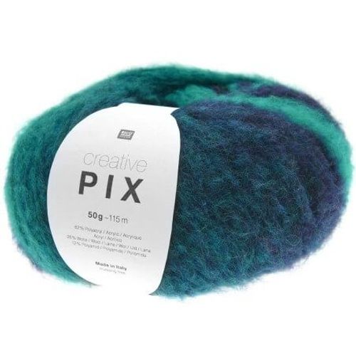 Pelote De Laine Creative Pix - Rico Design 03 Bleu Aqua