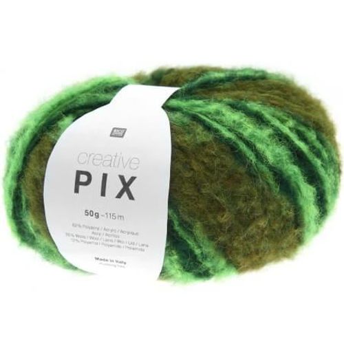 Pelote De Laine Creative Pix - Rico Design 04 Vert Forest