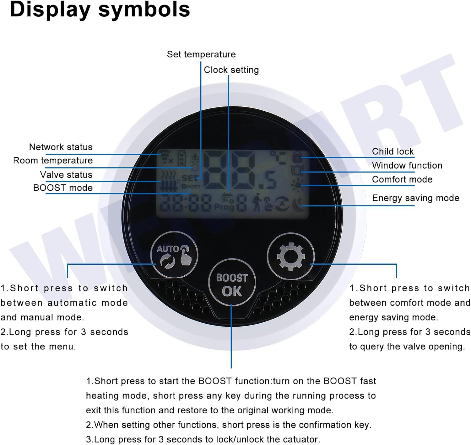 Thermostat de radiateur Intelligent , , programmable,M30 x 1... - 5