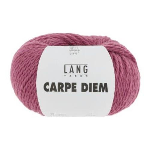 Pelote De Laine Et Alpaga À Tricoter Carpe Diem - Lang Yarns 0365 Rose Framboise