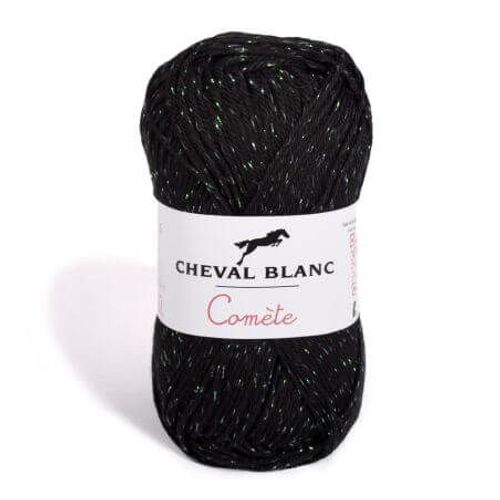 Pelote De Coton Comète - Cheval Blanc 012 Noir