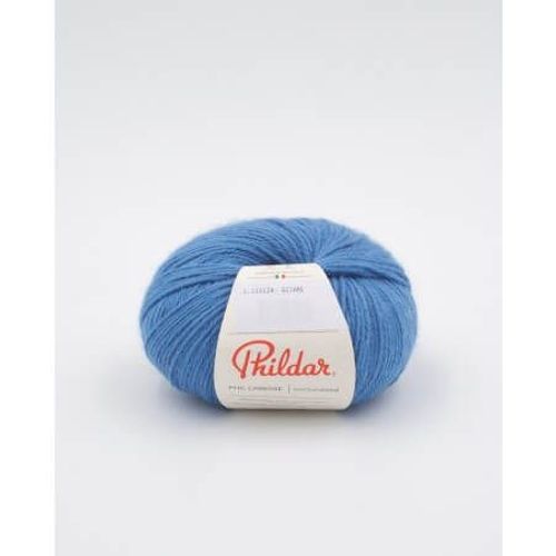 Pelote À Tricoter Phildar Phil Caresse - Douceur Et Facilité D'entretien Pour Toute La Famille Bleu (Gitane)