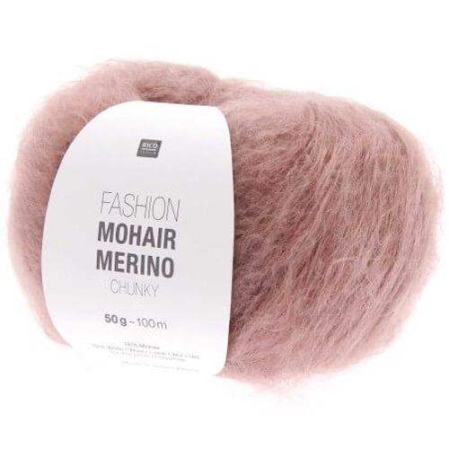 Laissez-Vous Envelopper De Luxe : Pelote De Laine Fashion Mohair Merino Chunky - Rico Design 020 Violet Mauve