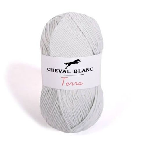 Pelote De Coton À Tricoter Terra - Cheval Blanc 71 Perle Gris