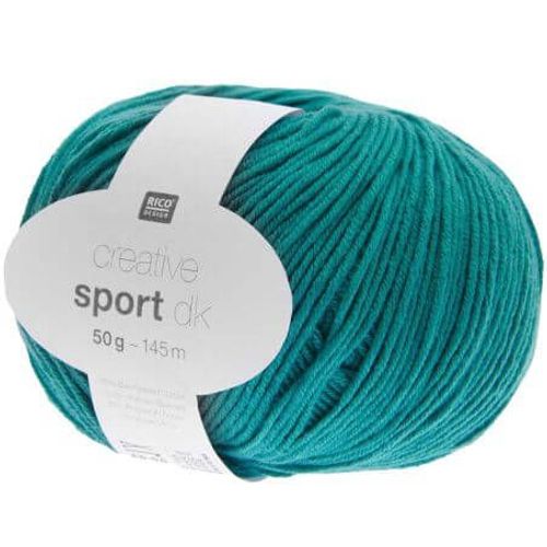 Coton À Tricoter Creative Sport Dk - Rico Design 032 Turquoise Bleu