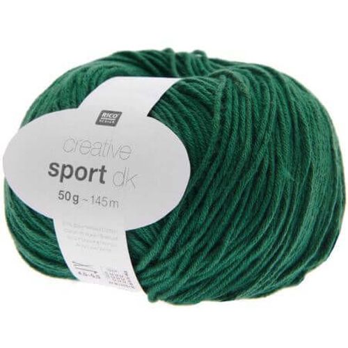 Coton À Tricoter Creative Sport Dk - Rico Design 031 Lierre Vert