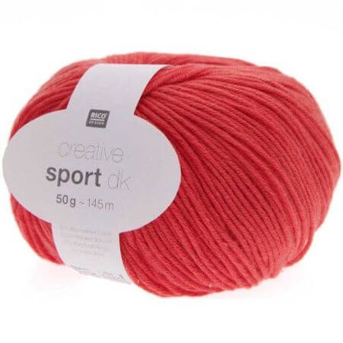 Coton À Tricoter Creative Sport Dk - Rico Design 029 Rouge