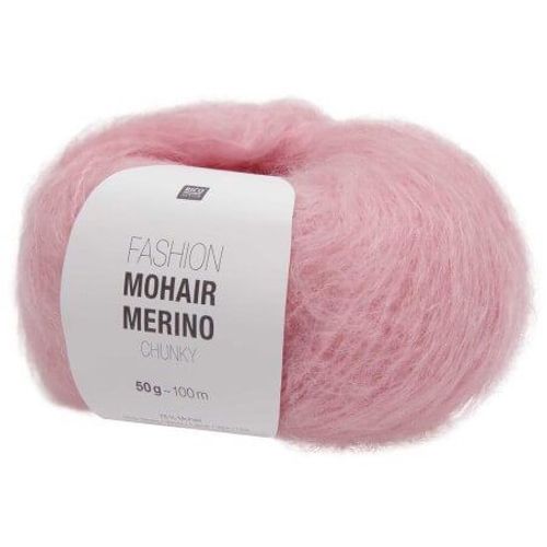 Laissez-Vous Envelopper De Luxe : Pelote De Laine Fashion Mohair Merino Chunky - Rico Design 13 Rose