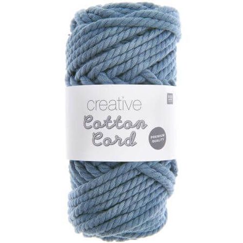 Creative Cotton Cord Macramé 130 Gr - Rico Design 19 Bleu