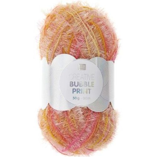 Fil Éponge Vaisselle À Tricoter Creative Bubble Print Multicolore - Rico Design 06 Betterave Multicolore