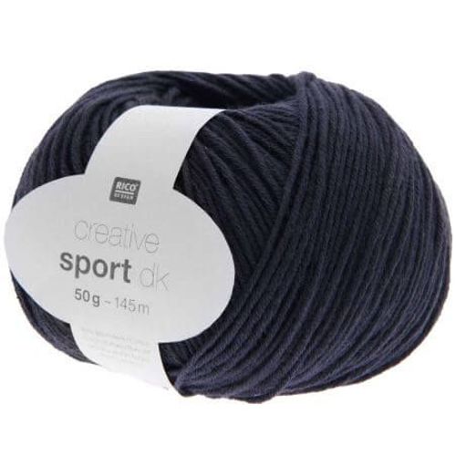 Coton À Tricoter Creative Sport Dk - Rico Design 033 Bleu Marine