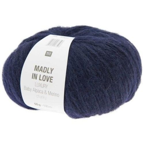 Madly In Love - Baby Alpaga Et Mérino À Tricoter - Rico Design 08 Bleun Marine Bleu