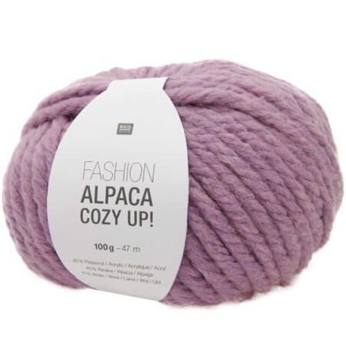 Pelote 100gr Laine Et Alpaga Fashion Alpaca Cozy Up - Rico Design 09 Violet