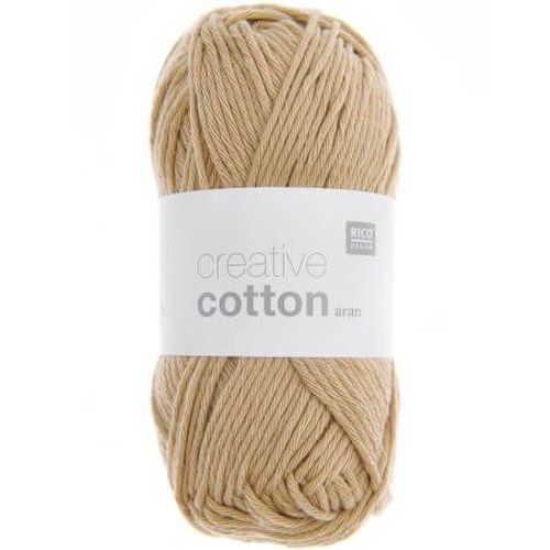 Pelotes De Fil À Tricoter Creative Cotton Aran De Rico Design - Laissez Libre Cours À Votre Créativité Avec Douceur Et Style ! 84 Camel Marron