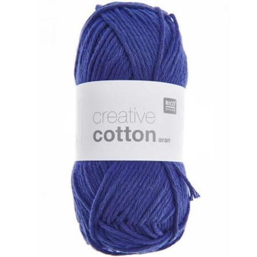 Pelotes De Fil À Tricoter Creative Cotton Aran De Rico Design - Laissez Libre Cours À Votre Créativité Avec Douceur Et Style ! 88 Violette Violet
