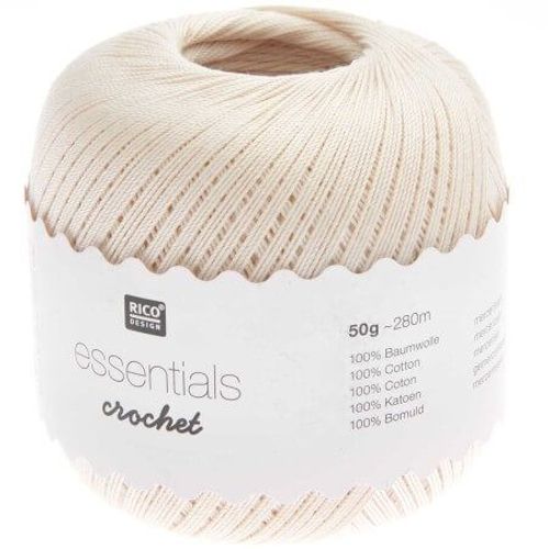 Coton À Crocheter Essentials Crochet - Rico Design 032 Creme Ecru