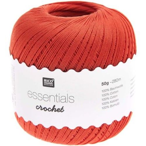 Coton À Crocheter Essentials Crochet - Rico Design 033 Corail Orange