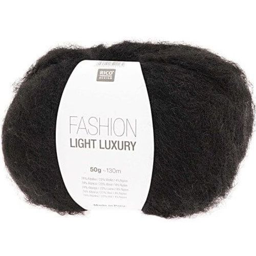 Découvrez L'élégance Naturelle : Pelote De Laine Et Alpaga Fashion Light Luxury De Rico Design 08 Noir
