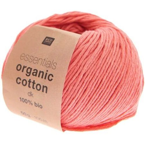 Coton À Tricoter Essentials Organic Cotton Dk - Rico Design 007 Azalee Rose