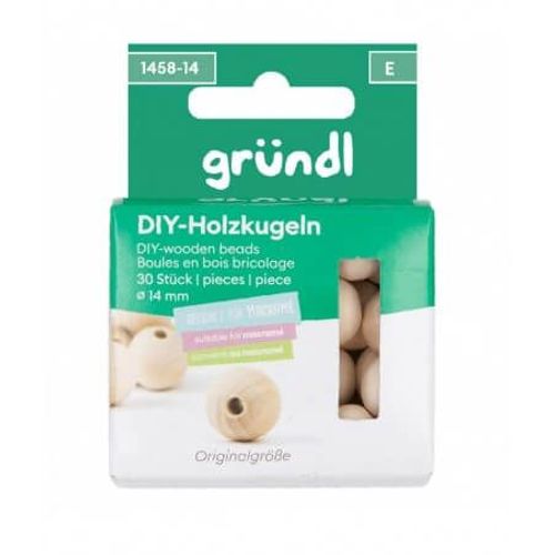 Perle En Bois Pour Macrame 14mm - Grundl 14mm Marron