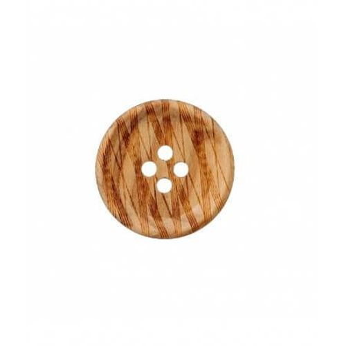 Bouton Bois Rayé 4 Trous 12 À 25mm - Prym 25mm Beige