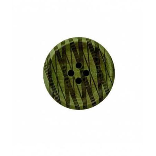 Bouton Bois Rayé 4 Trous 12 À 25mm - Prym 25mm Vert Fonce