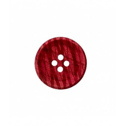 Bouton Bois Rayé 4 Trous 12 À 25mm - Prym 25mm Bordeaux