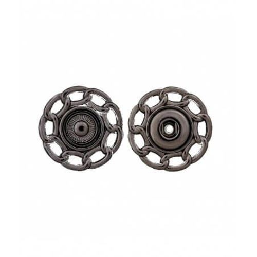 Boutons Pression Chaînettes 20 À 25mm (2 Pièces) - Prym 25 Acier
