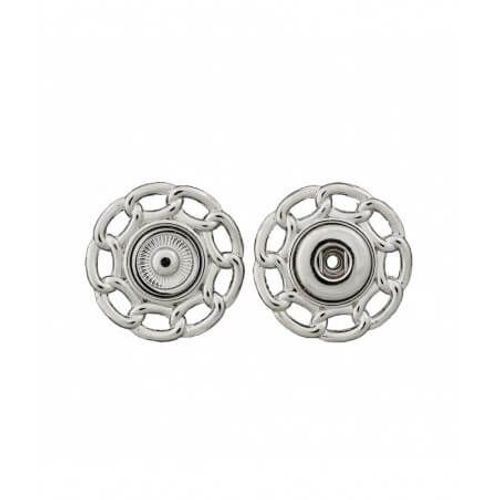 Boutons Pression Chaînettes 20 À 25mm (2 Pièces) - Prym 20 Argent