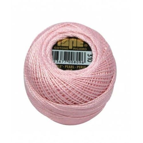 Coton Perlé Ispe N°8 - 10gr - Distrifil 310 Rose Dragee