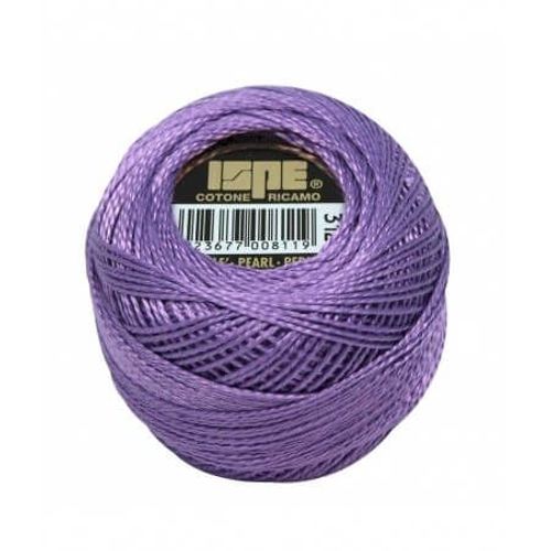 Coton Perlé Ispe N°8 - 10gr - Distrifil 312 Amethyste Violette