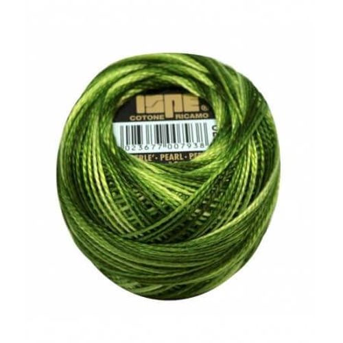 Coton Perlé Ispe N°8 - 10gr - Distrifil 022 Vert Pomme