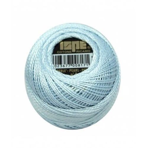 Coton Perlé Ispe N°8 - 10gr - Distrifil 321 Nuage Bleu