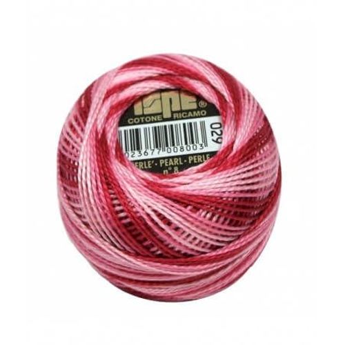 Coton Perlé Ispe N°8 - 10gr - Distrifil 029 Fuschia