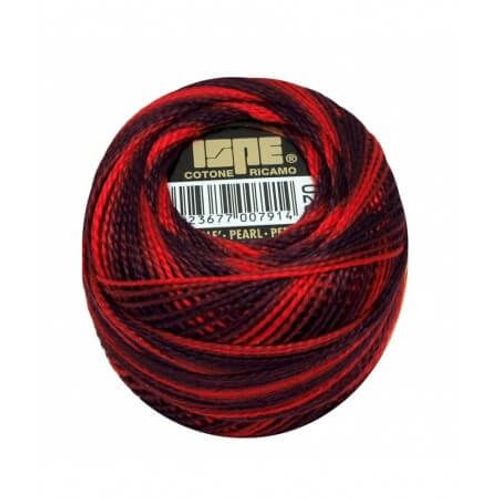 Coton Perlé Ispe N°8 - 10gr - Distrifil 020 Vin