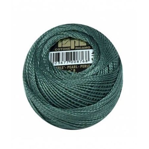 Coton Perlé Ispe N°8 - 10gr - Distrifil 473 Gris Vert