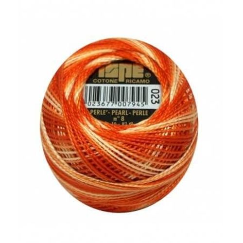 Coton Perlé Ispe N°8 - 10gr - Distrifil 023 Flamme