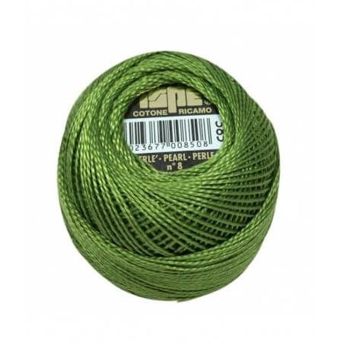 Coton Perlé Ispe N°8 - 10gr - Distrifil 385 Vert Cactus