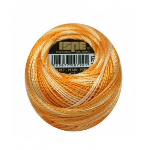Coton Perlé Ispe N°8 - 10gr - Distrifil 021 Orange
