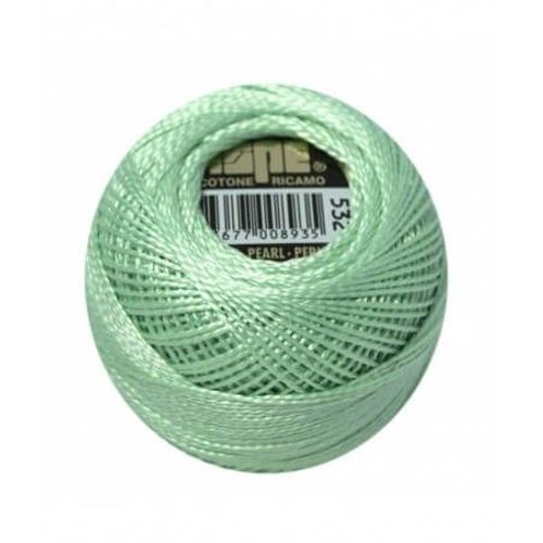 Coton Perlé Ispe N°8 - 10gr - Distrifil 532 Vert Malachite Clair