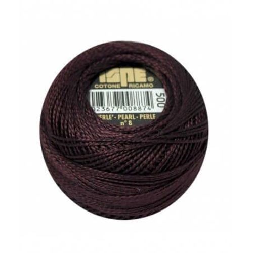Coton Perlé Ispe N°8 - 10gr - Distrifil 500 Grenat