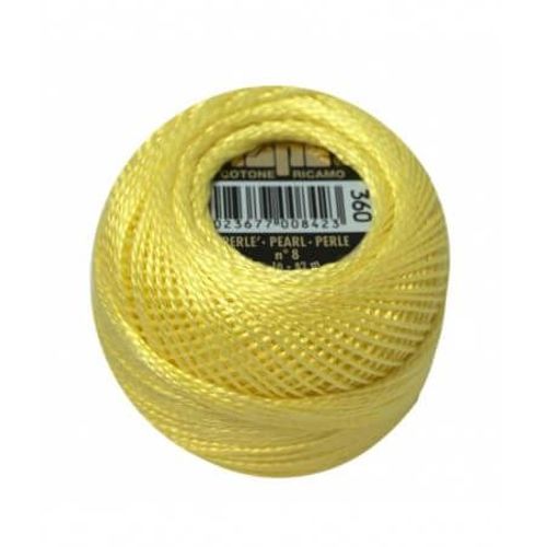 Coton Perlé Ispe N°8 - 10gr - Distrifil 360 Soufre