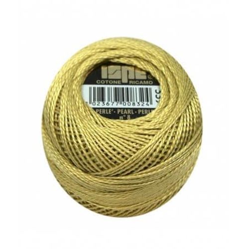 Coton Perlé Ispe N°8 - 10gr - Distrifil 339 Olive Casse