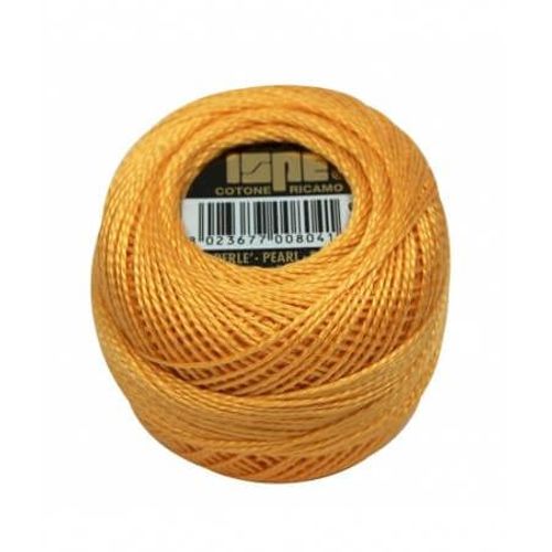 Coton Perlé Ispe N°8 - 10gr - Distrifil 303 Jaune De Naples